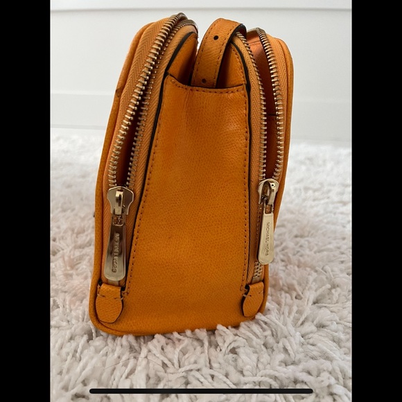 Michael Kors Yellow-Orange Saffiano Satchel - Picture 7 of 12